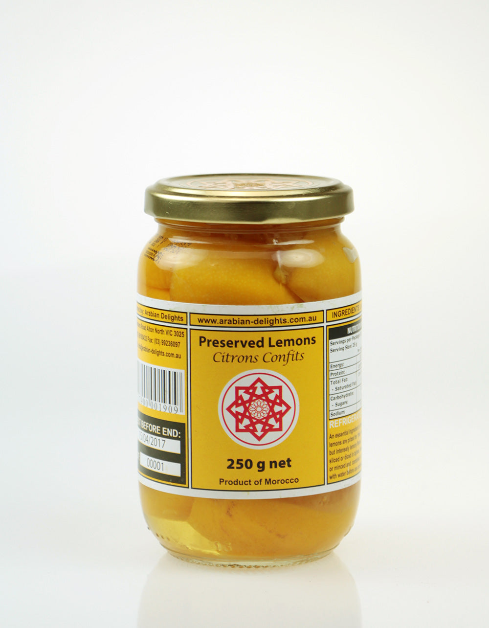 Tunisian Preserved Lemons 250g
