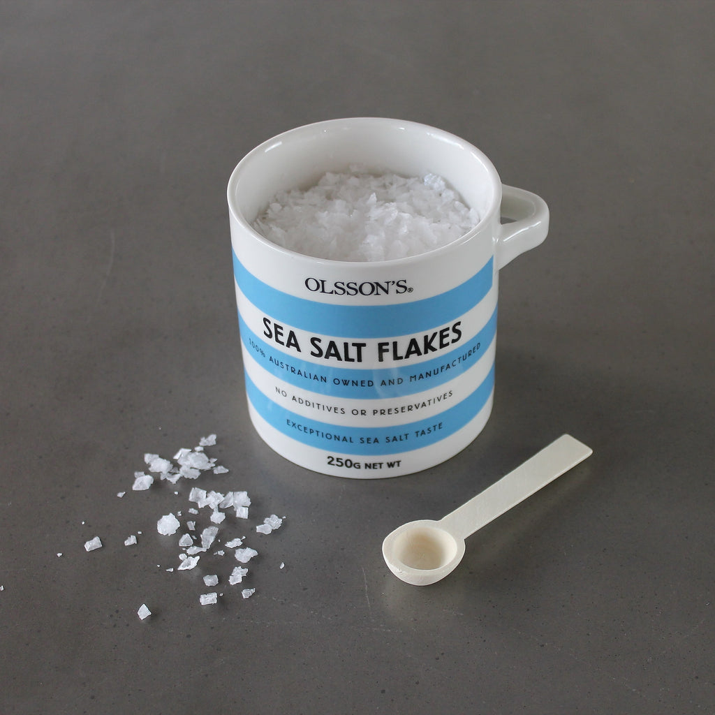 Olsson's Sea Salt Flakes (250g Stoneware Jar) Blackwattle Deli